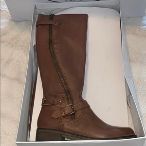 Steve Madden Leather Buckle Boots